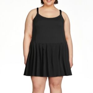 🎾Sold OUT-Love & Sports Ladies One piece Tennis dress skort Sz XXL20 Black